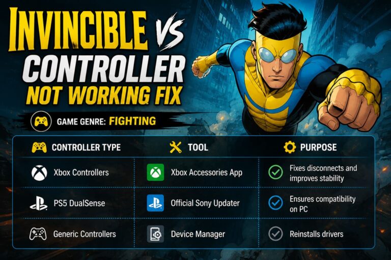 Invincible VS Controller Not Working Fix: Guide for PC, Steam, Xbox, and PS5 (2026)