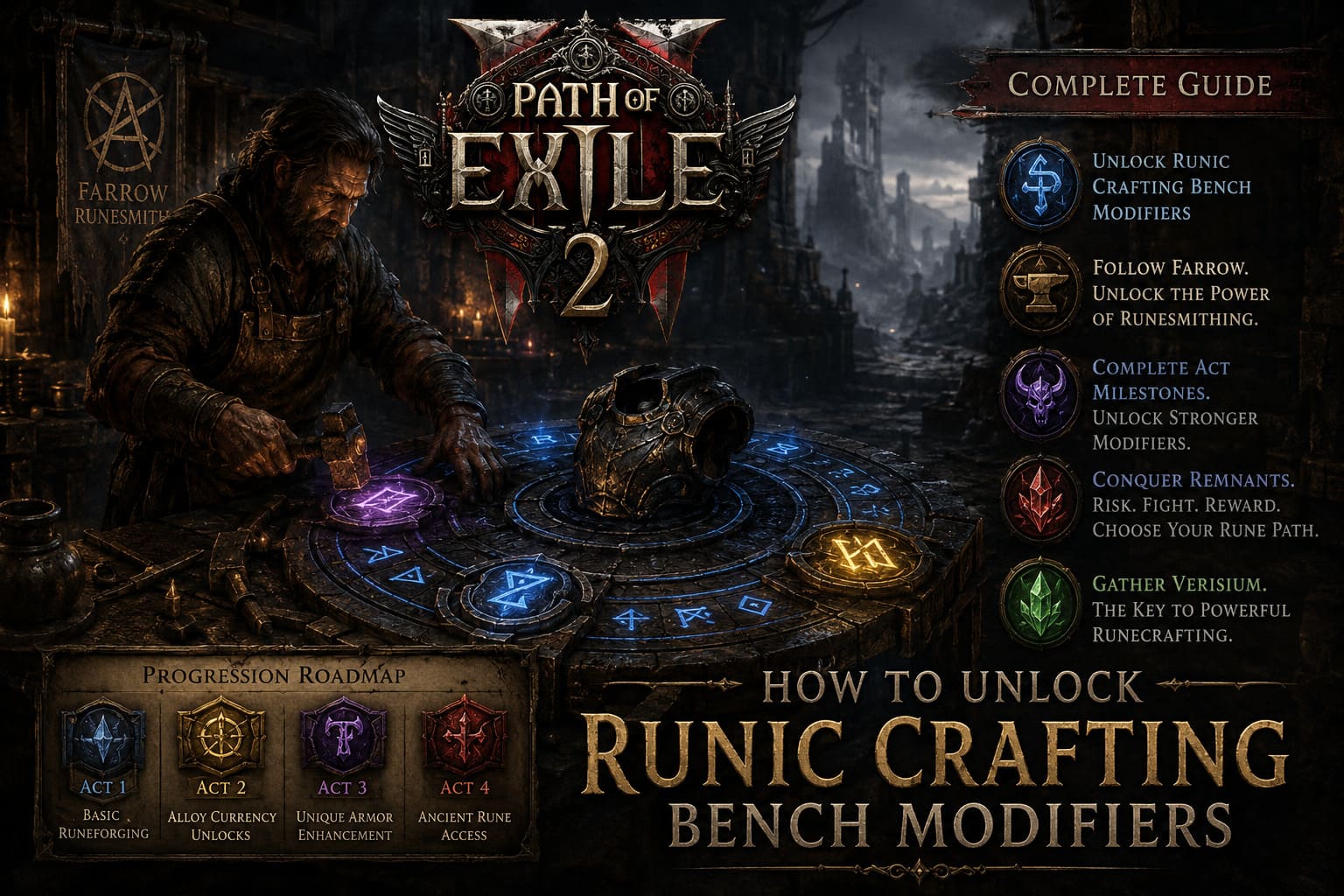 Path of Exile 2: How to Unlock Runic Crafting Bench Modifiers (Complete ...